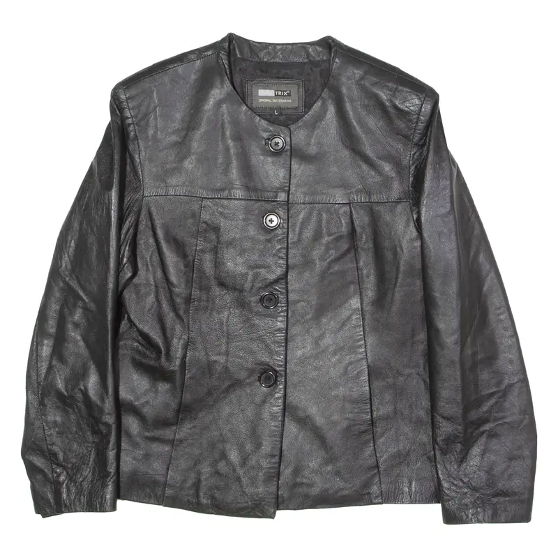 Aviatrix Womens Jacket Black Leather L 1