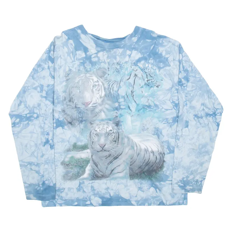 Back To Earth Mens T-Shirt Blue Long Sleeve L 1