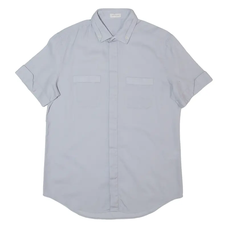 Balenciaga Mens Plain Shirt Grey M 1
