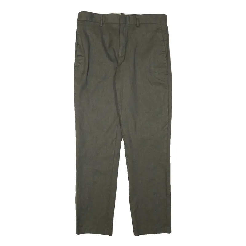 Banana Republic Mens Wool Grey Slim Straight Trousers W33 L31 Smart Casual 1