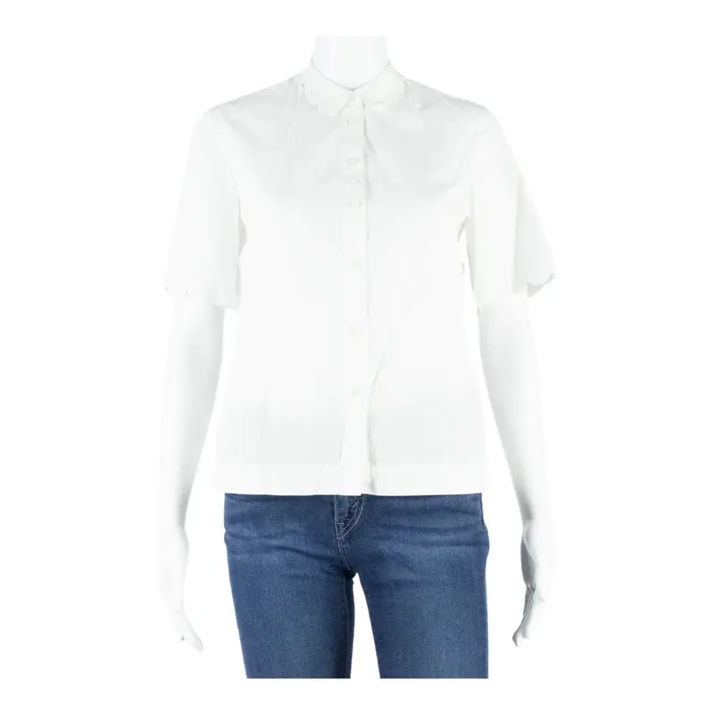 Banana Republic Womens Shirt White Collared Xs 1