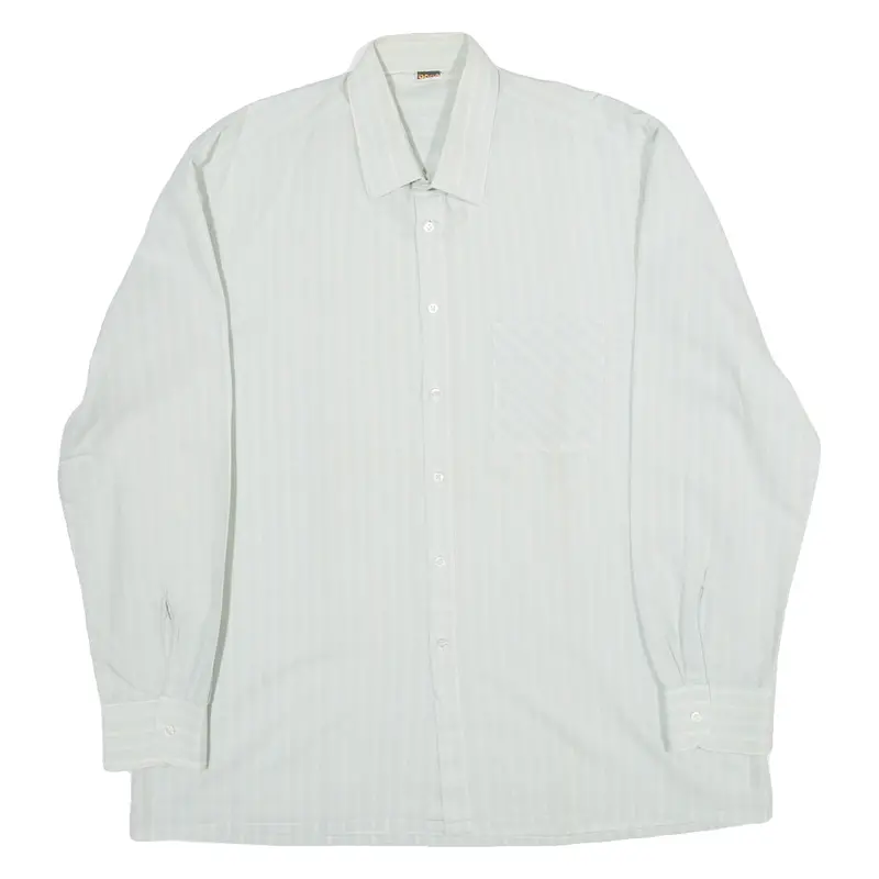 Baor Mens Shirt Blue Striped Long Sleeve Xl 1