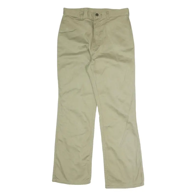 Barbados Jeans Fashion Mens Cotton Blend Beige Regular Fit Straight Leg Trousers 1