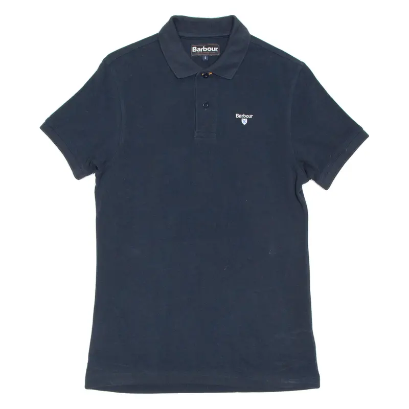 Barbour Mens Polo Shirt Blue S 1