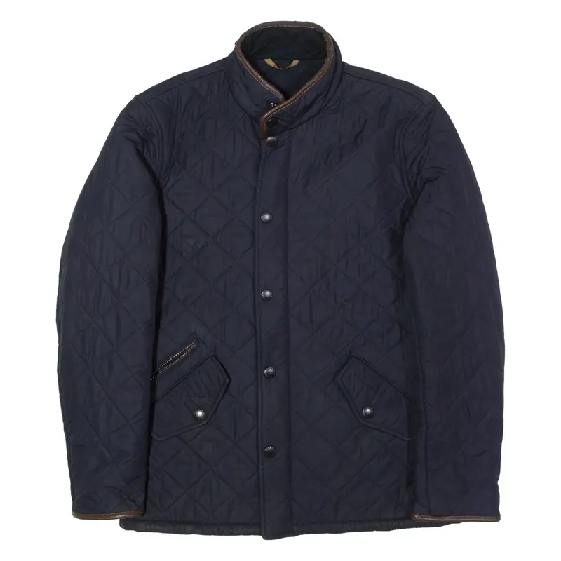 Barbour Mens Quilted Jacket Blue Diamond S 1
