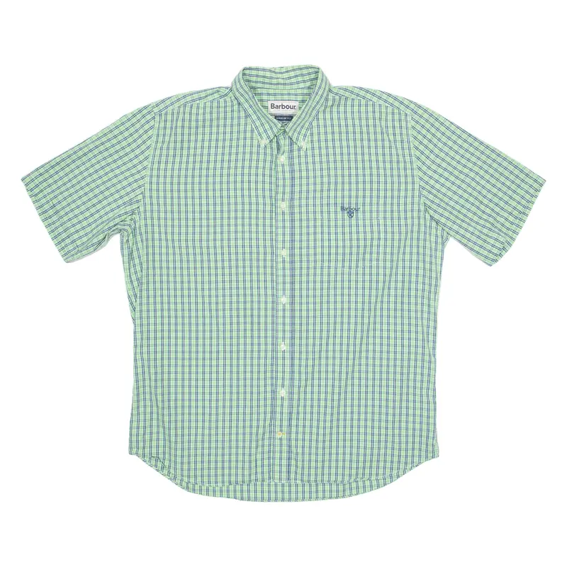 Barbour Mens Shirt Green Check Xl 1