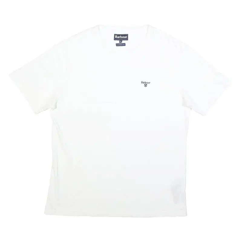 Barbour Mens White Graphic T-Shirt Xl Short Sleeve Crew Neck Cotton Casual 1