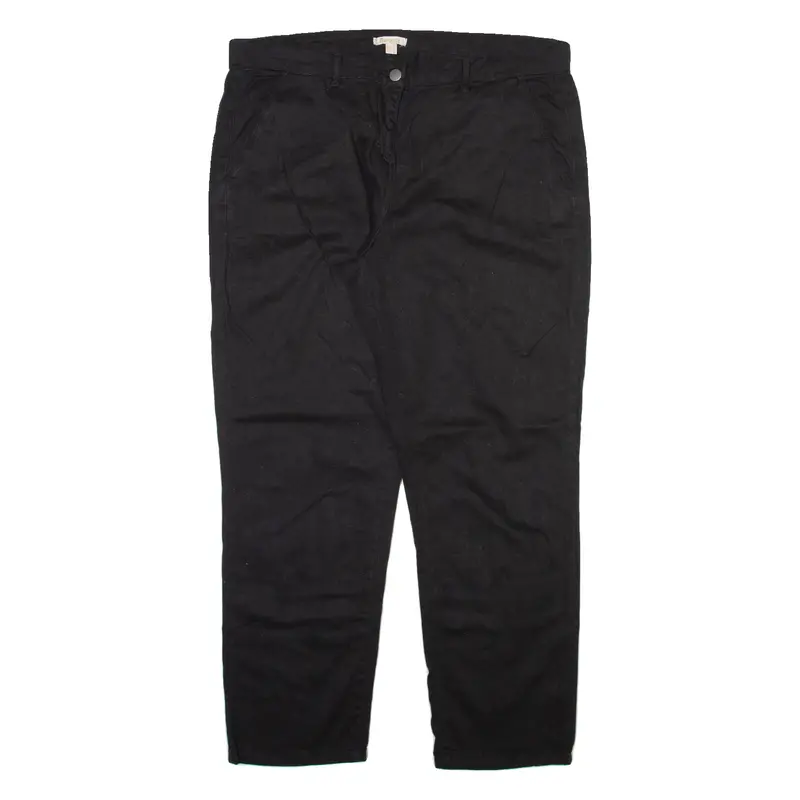 Barbour Womens Trousers Black Relaxed Tapered W36 L28 1