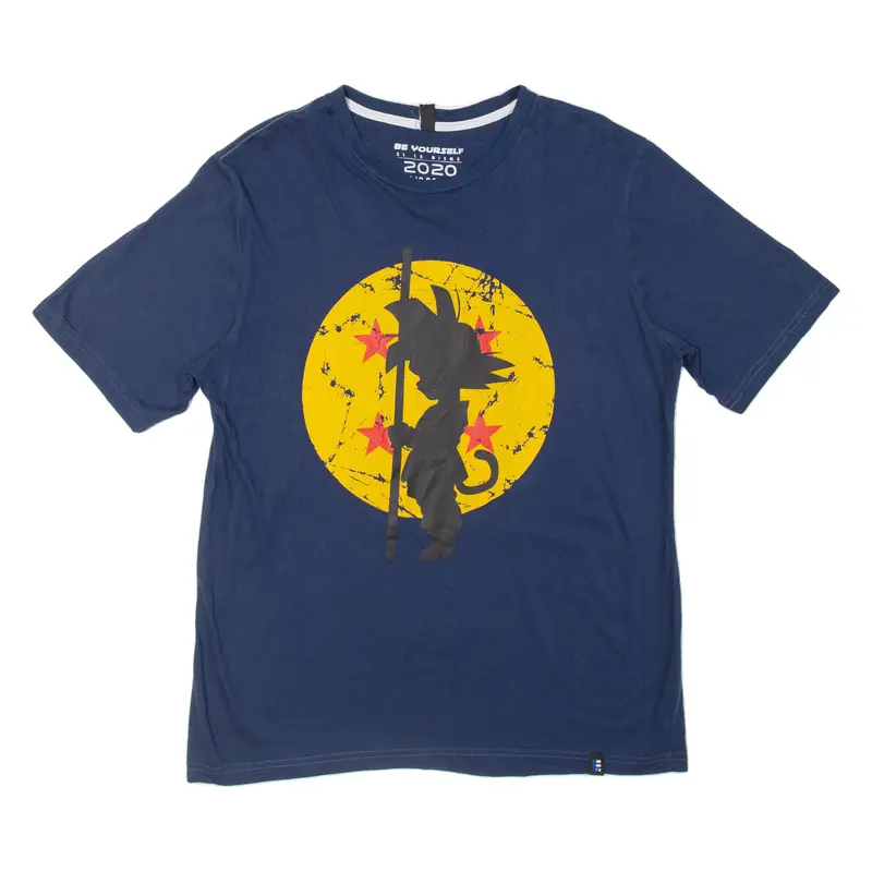 Be Yourself Anime Mens T-Shirt Blue L 1