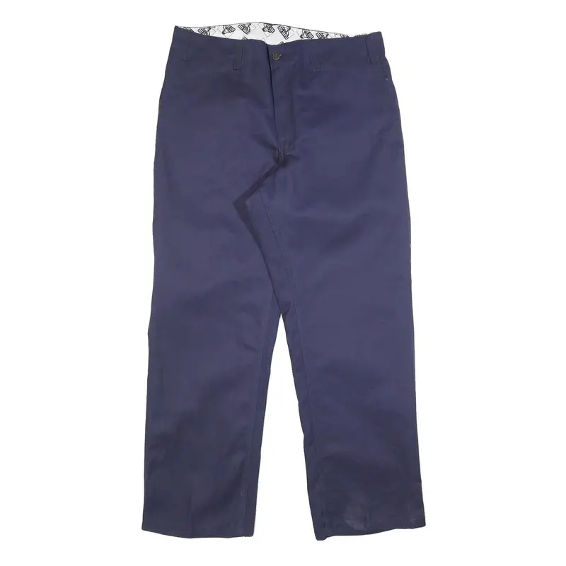 Ben Davis Mens Cotton Blend Navy Relaxed Straight Trousers W36 L32 Workwear 1