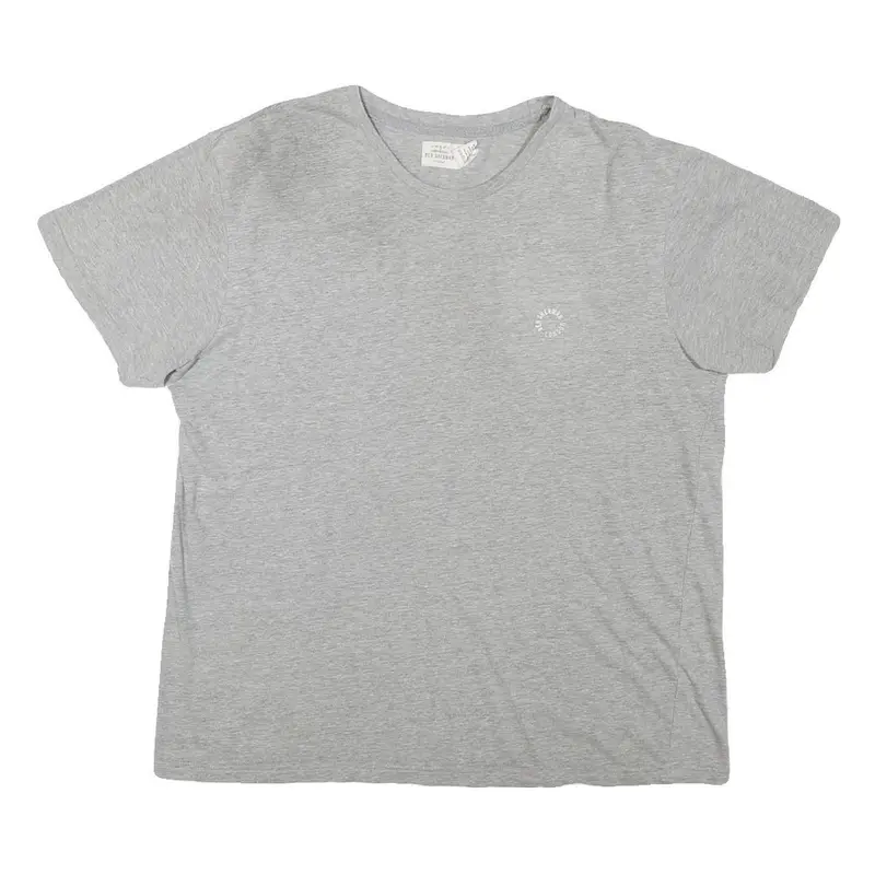 Ben Sherman Mens Grey Plain T-Shirt L Short Sleeve Round Neck Casual Cotton 1