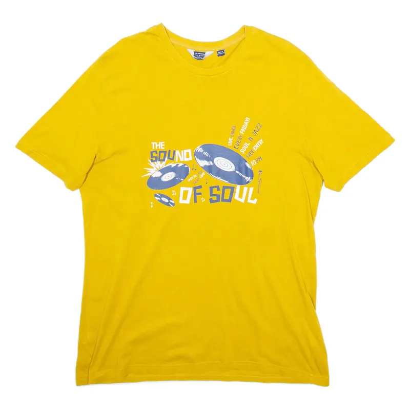 Ben Sherman Mens T-Shirt Yellow L 1