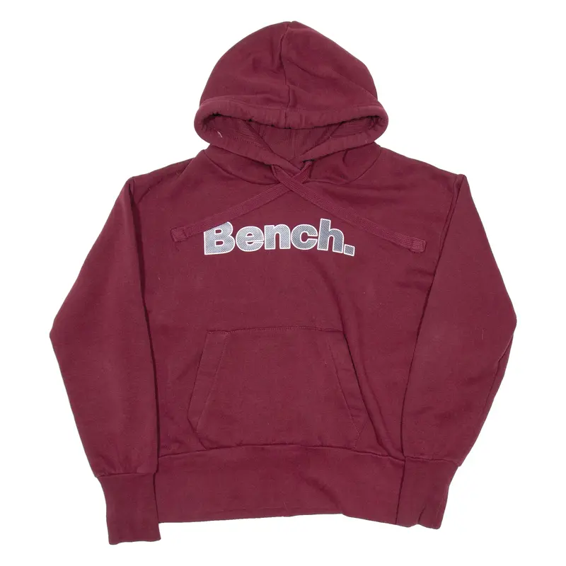 Bench Womens Maroon Hoodie Uk 14 1