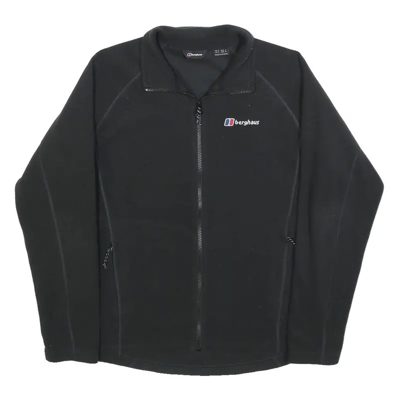 Berghaus Mens Black Jacket S Polyester Plain Zip Comfortable Classic Outdoor 1