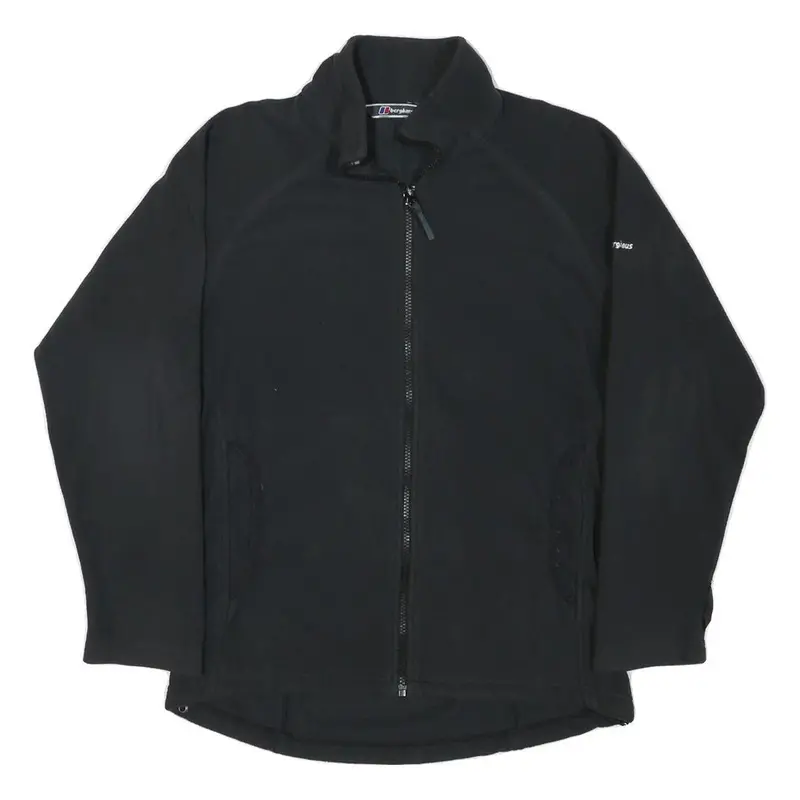 Berghaus Mens Black Outdoor Jacket M Polyester Blend Plain Zip Up Comfortable 1