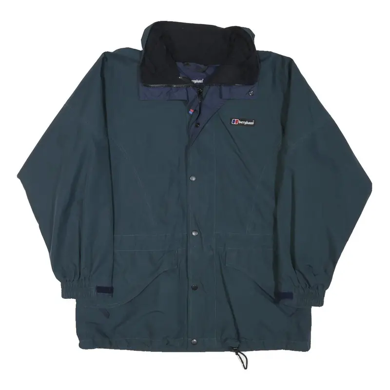 Berghaus Mens Blue Zip Jacket L Polyester Blend Outdoor Lightweight Shell 1