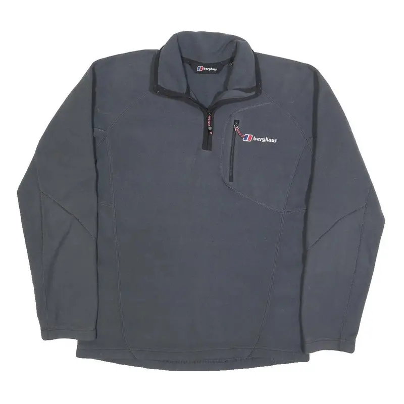 Berghaus Mens Grey Pullover Plain Crew Neck Basic Knit Jumper S Outdoor 1