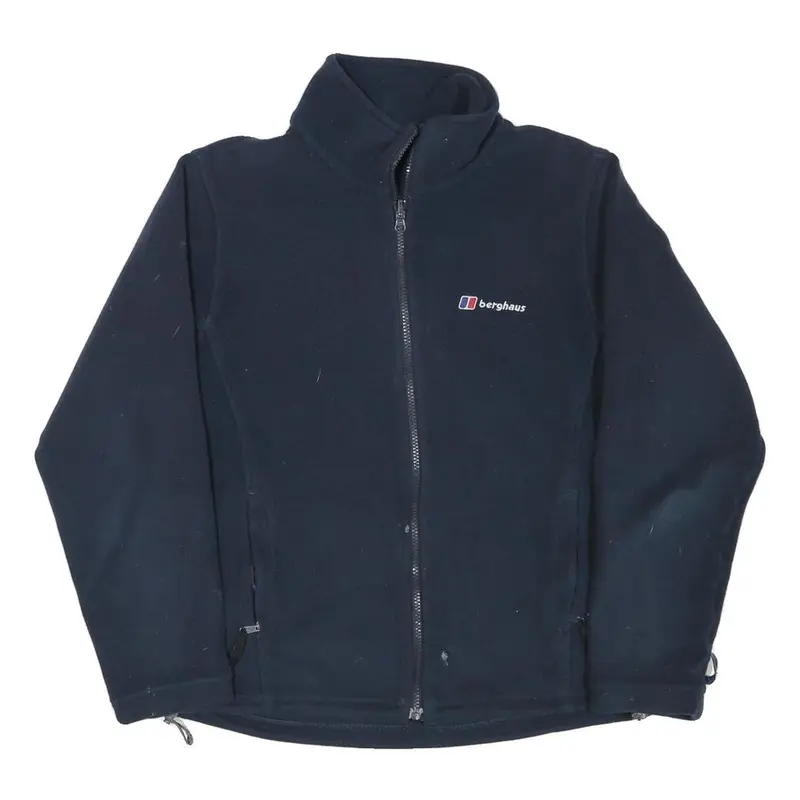 Berghaus Mens Navy Blue Fleece Jacket S Polyester Blend Zip Outdoor Casual 1