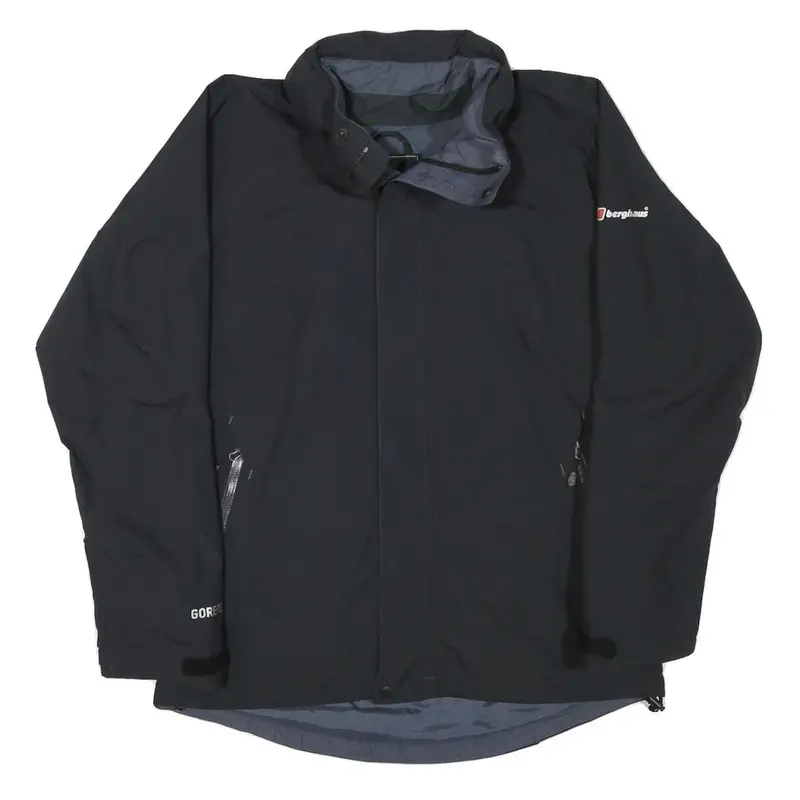 Berghaus Womens Black Outdoor Jacket M Polyester Blend Zip Gore-Tex Waterproof 1