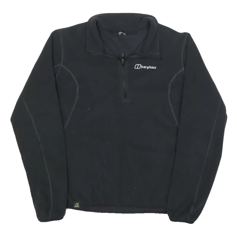 Berghaus Womens Black Plain Polyester Pullover Jumper Uk 14 Outdoor Casual 1