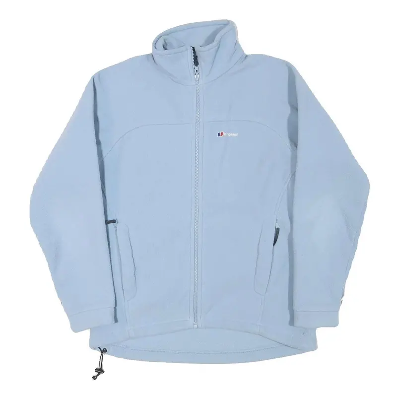 Berghaus Womens Blue Jacket M Polyester Blend Plain Zip Outdoor Warm Layer 1