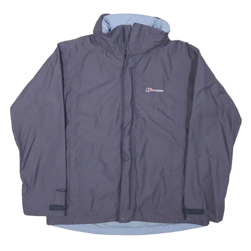 Berghaus Womens Blue & Navy Outdoor Jacket M Polyester Blend Classic Fit Zip 1