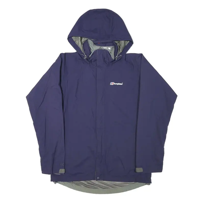 Berghaus Womens Blue Outdoor Jacket Uk 10 Polyester Blend Hooded Zip Casual 1