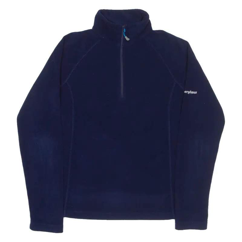 Berghaus Womens Fleece Blue 1/4 Zip Uk 8 1