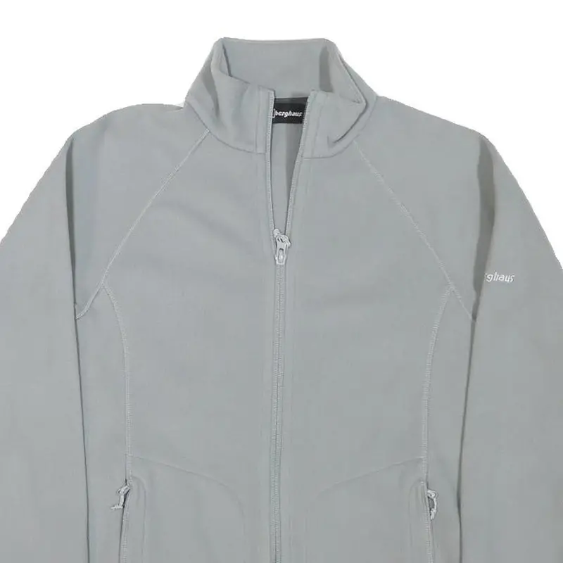 Berghaus Womens Grey Jacket S Polyester Blend Plain Full Zip Outdoor Lightweight 2