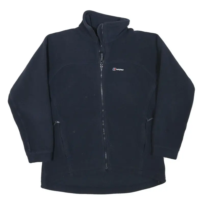 Berghaus Womens Navy Blue Jacket L Polyester Blend Plain Zip Outdoor Casual 1
