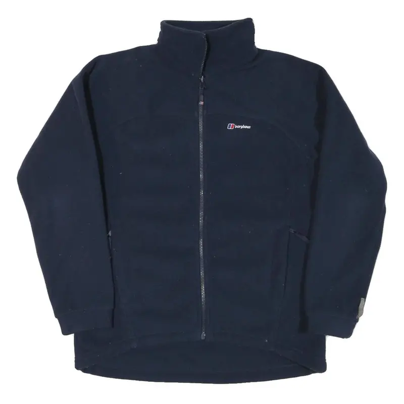 Berghaus Womens Navy Blue Jacket M Polyester Blend Plain Full Zip Outdoor Wear 1