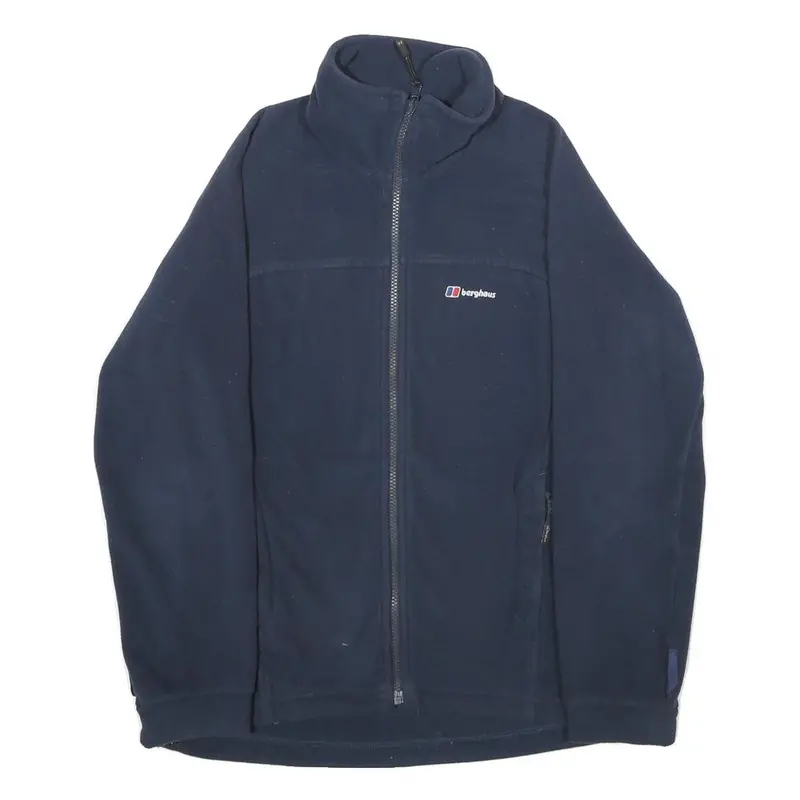 Berghaus Womens Navy Blue Jacket Uk 10 Polyester Zip Casual Outdoor Warm 1