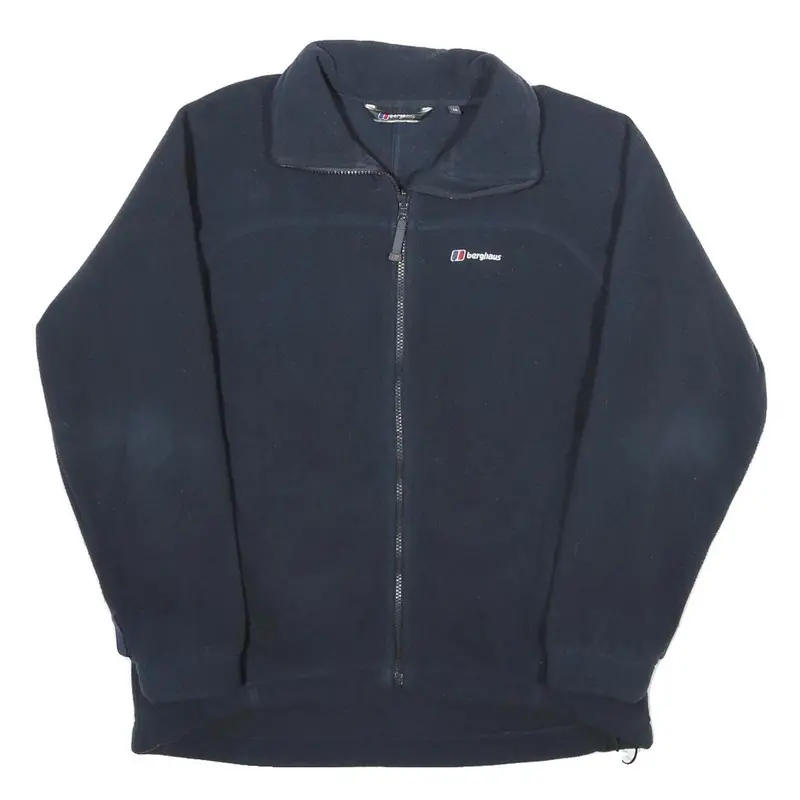 Berghaus Womens Navy Blue Jacket Uk 14 Polyester Zip Fleece Outdoor Casual 1