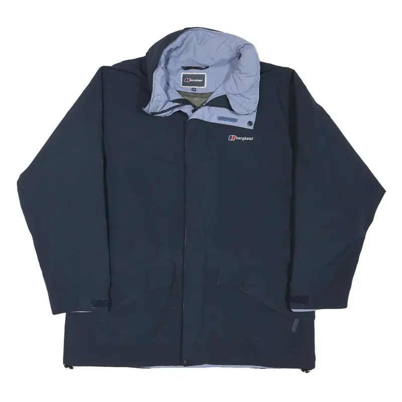 Berghaus Womens Navy Blue Outdoor Jacket L Polyester Blend Zip Weatherproof 1