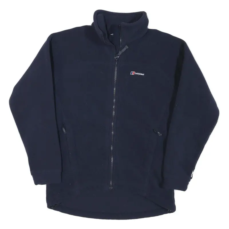 Berghaus Womens Navy Blue Performance Fleece Jacket M Polyester Blend Zip Casual 1