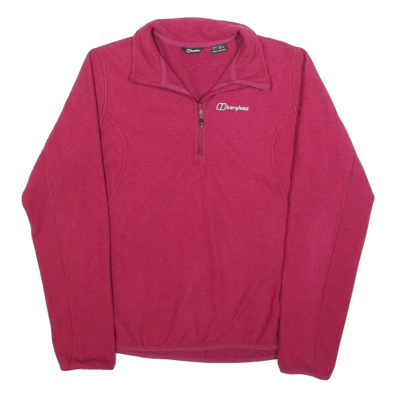 Berghaus Womens Pink Polyester Plain Pullover Jumper Uk 14 Outdoor Fleece 1