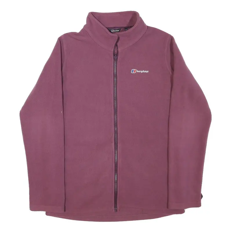 Berghaus Womens Purple Jacket M Polyester Blend Plain Zip Outdoor Casual 1