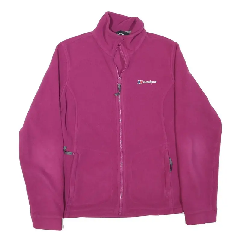 Berghaus Womens Purple Jacket S Polyester Blend Plain Zip Outdoor Lightweight 1