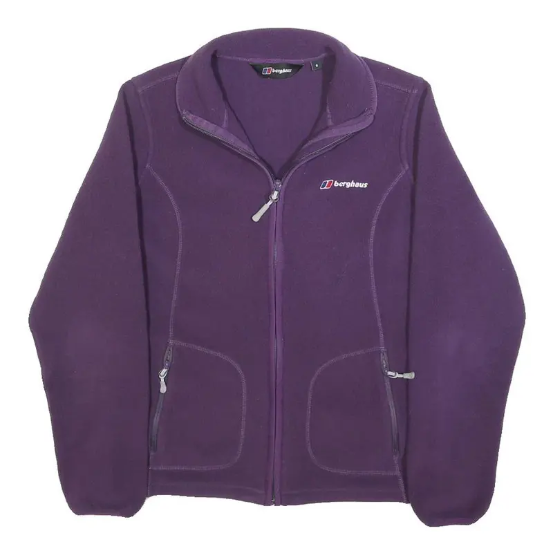 Berghaus Womens Purple Jacket S Polyester Fleece Zip Outdoor Casual Activewear 1
