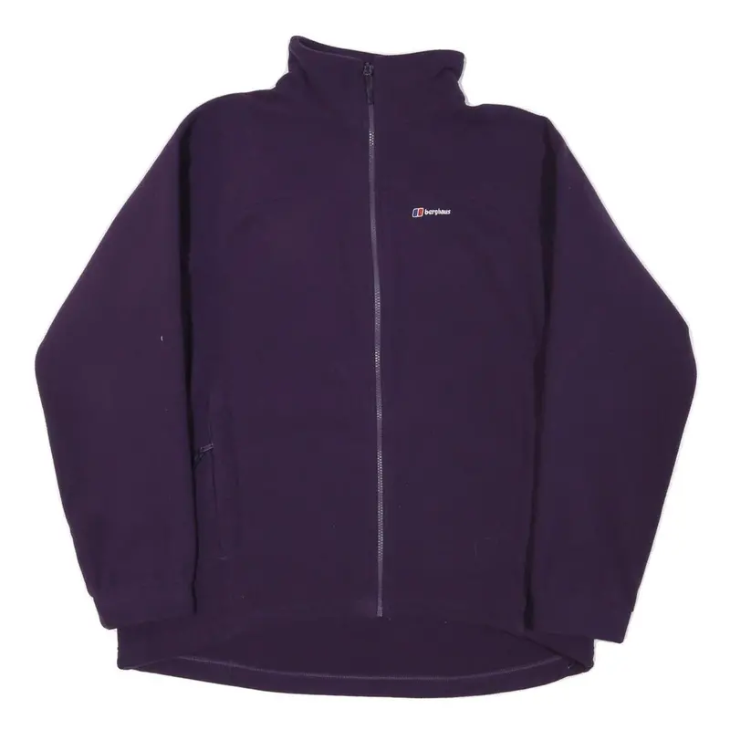 Berghaus Womens Purple Jacket Xl Polyester Blend Zip Outdoor Fleece Warm 1