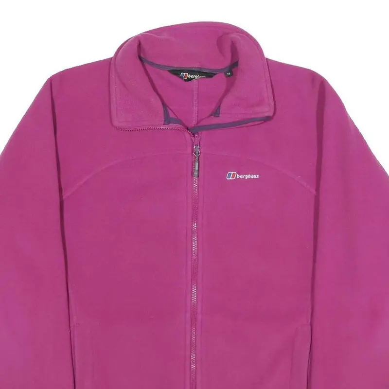 Berghaus Womens Purple Outdoor Jacket Uk 16 Polyester Zip Plain Warm Layering 2