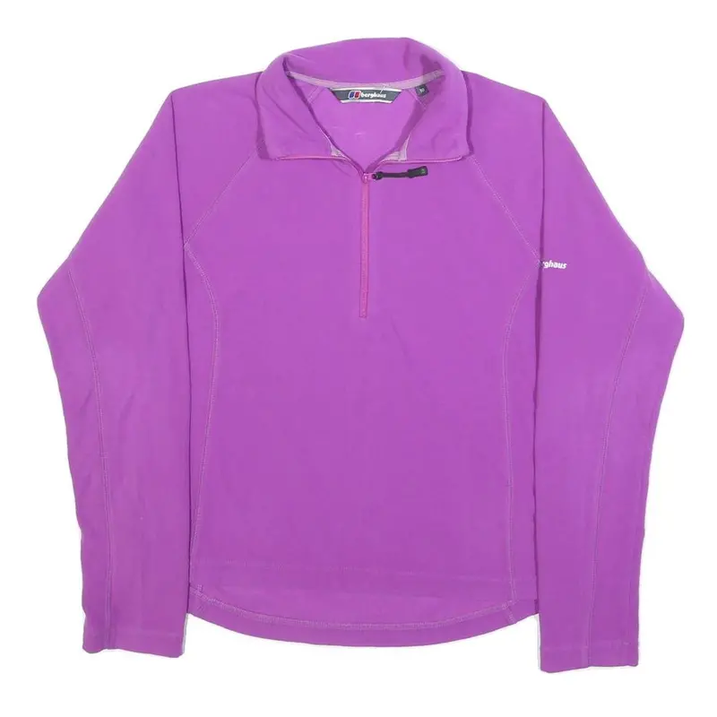 Berghaus Womens Purple Plain Polyester Performance Jumper Pullover Uk 10 1
