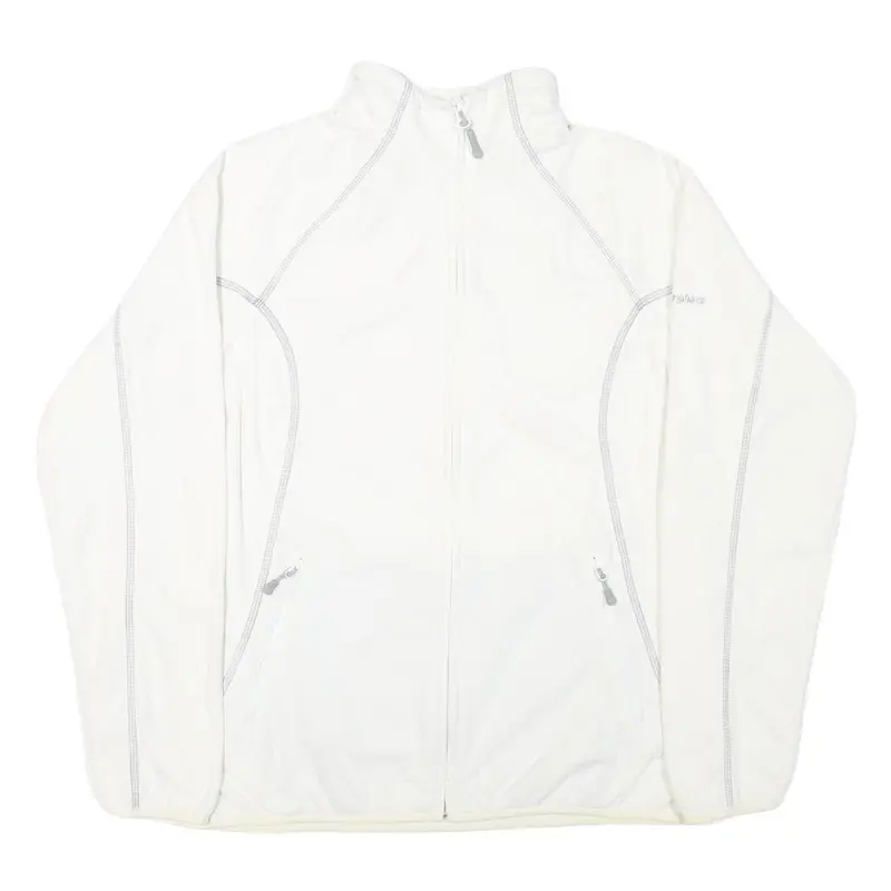 Berghaus Womens White Polyester Blend Zip-Up Jacket L Outdoor Lightweight 1