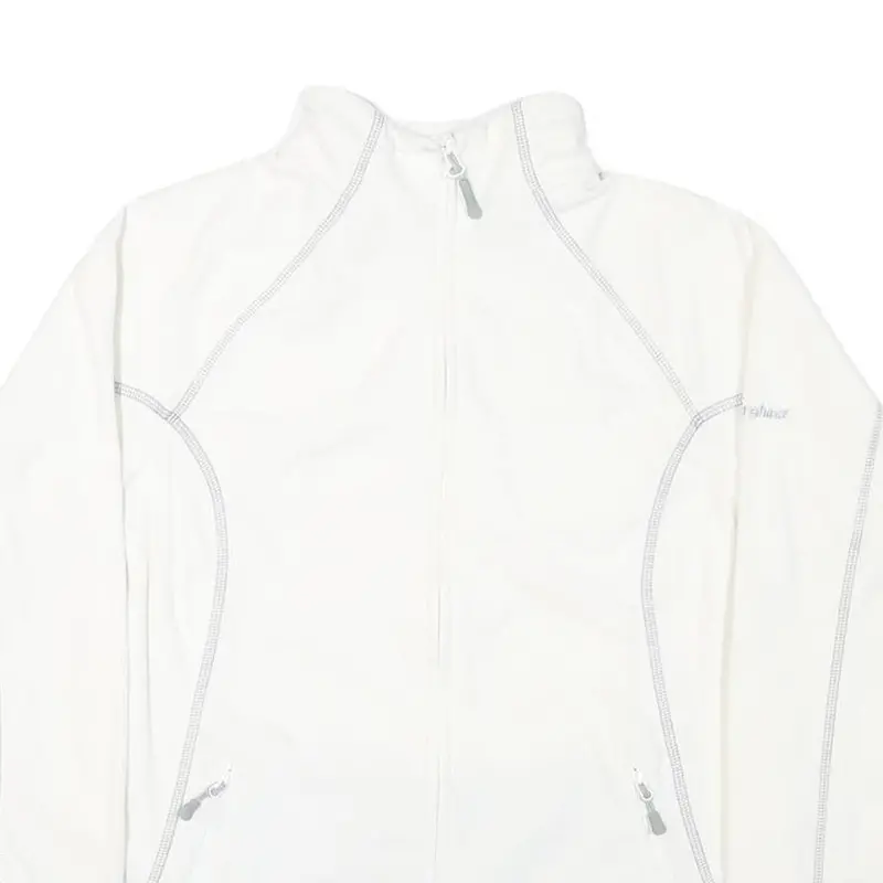 Berghaus Womens White Polyester Blend Zip-Up Jacket L Outdoor Lightweight 2