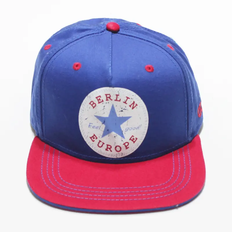 Berlin Europe Blue Adjustable Snapback Cap Mens One Size 1