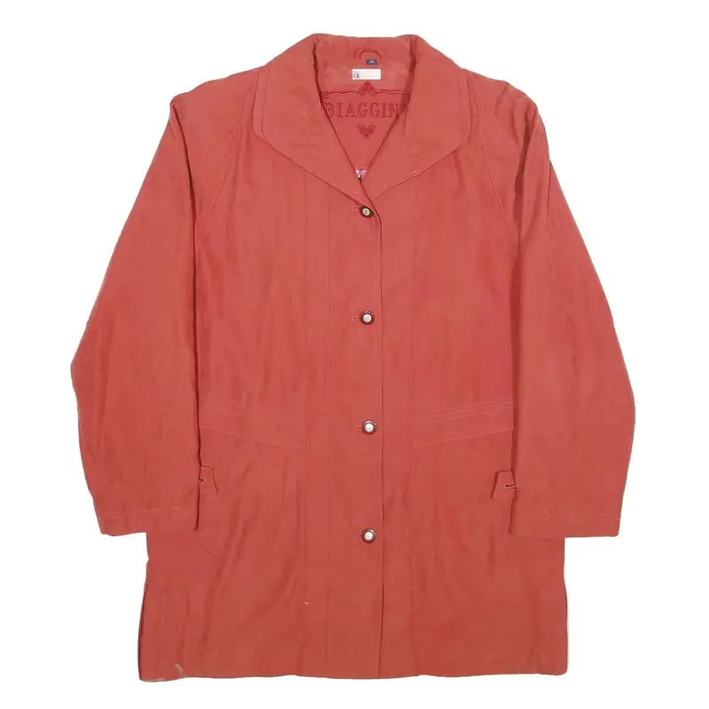 Biaggini Womens Red Button Jacket Uk 10 Polyester Blend Classic Stylish 1