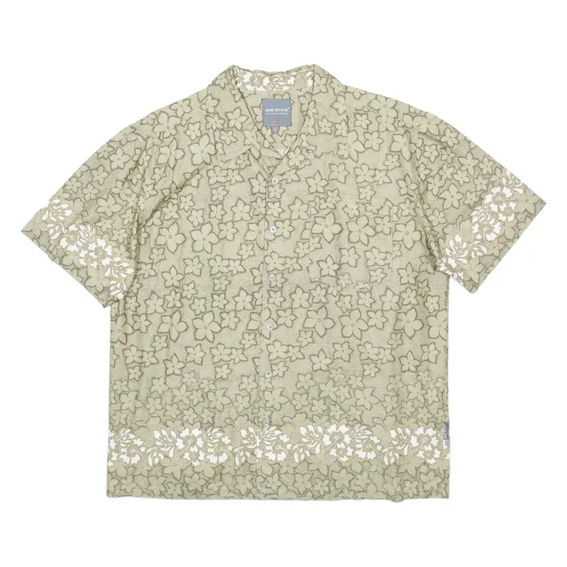 Big Star Mens Shirt Brown Floral L 1