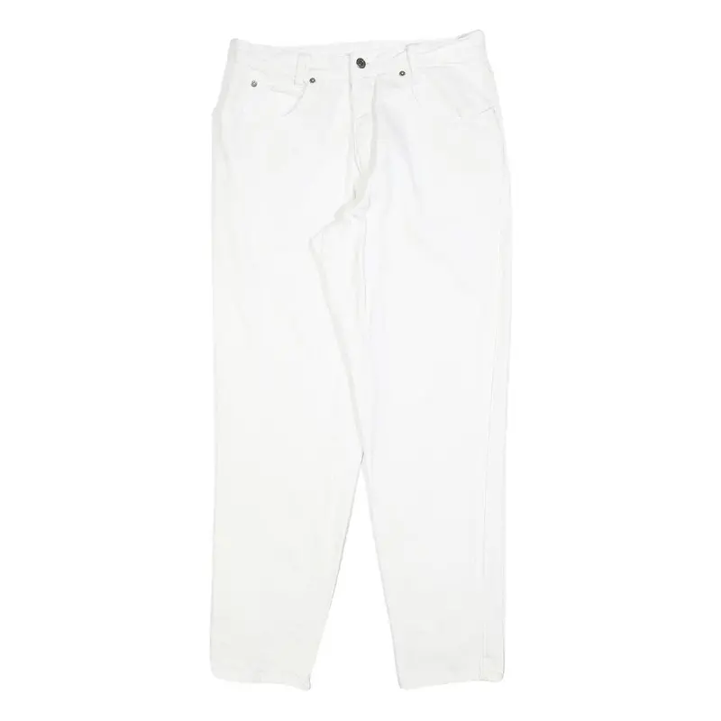 Big Star Womens Jeans White Regular Straight Denim W30 L30 Cotton Blend Zip 1