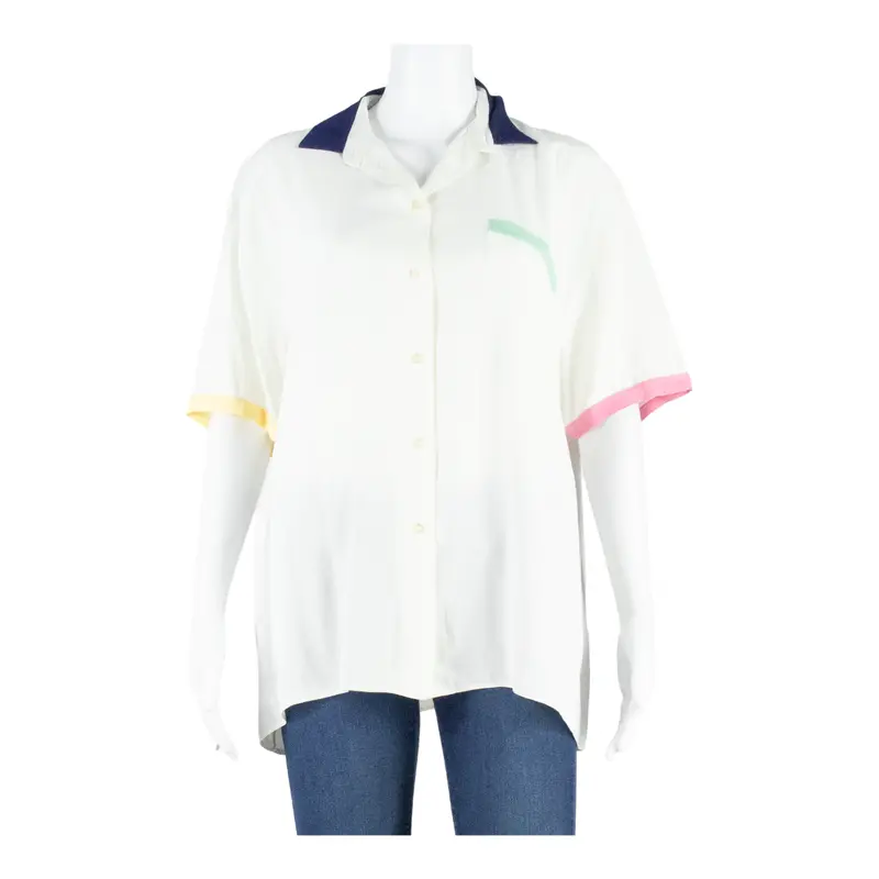 Bike Womens Blouse White L 1