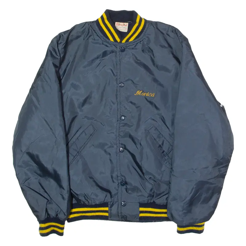 Birdie Forest Hills 'Monica' Womens Bomber Jacket Blue 80S Usa Xs 1